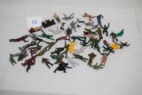 Assorted Plastic Figures, Various Sizes & Condition