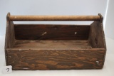 Wooden Toolbox, 16 1/2' X 10 1/2