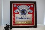 Budweiser Deluxe Label Sign, Plastic, 13 1/2