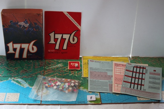 1776, The Game of the American Revolutionary War, Bookcase Game, 1974, #817
