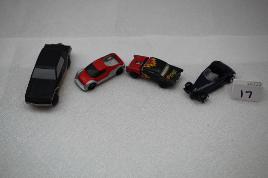 4 Assorted Cars, 1-Tonka, 1-Maisto, 1-Hot Wheels, 1-Matchbox