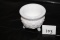 Milk Glass Kettle, Candle Holder?, 2 1/2