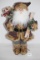 Santa With Skis & Snow Shoes, Material, Porcelain Face & Hands, Inter-American Products, 19