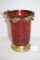 Crackle Glass Vase, Made In India, 9 1/4