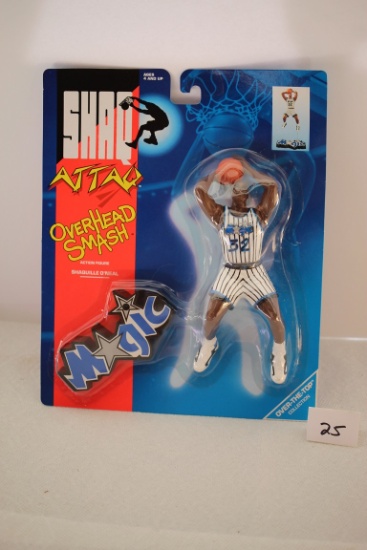 Shaquille O'Neal  Action Figure, #61202, Shaq Attaq, Magic, Overhead Smash