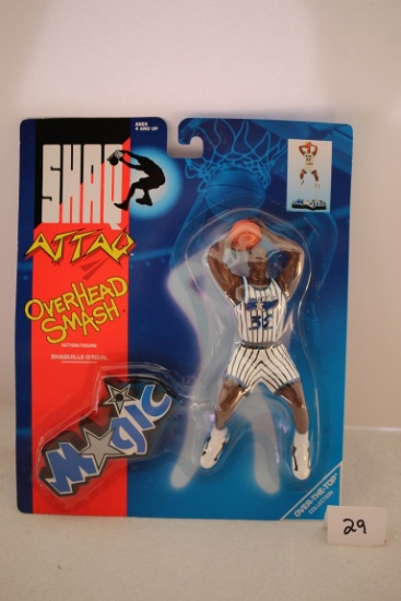 Shaquille O'Neal  Action Figure, #61202, Shaq Attaq, Magic, Overhead Smash