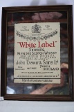 White Label Dewar's Blended Scotch Whisky Mirror, 22