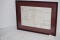Framed & Matted Hungarian Birth Certificate, 1919, 17