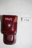 Leather Zippo Case, 4 3/4
