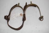 Brass Spurs, Made In England, 1930's