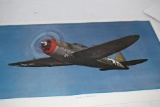 WWII Plane Poster, Republic P-47 Thunderbolt, Kodachrome For Air Trails Pictoral