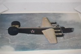 WWI Plane Poster, Consolidated B-24 Liberator, Kodachrome For Air Trails Pictoral