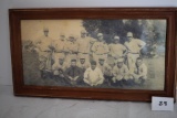 Framed Vintage Baseball Team Picture, 13 1/2