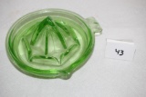 Green Depression Uranium Glass Juicer, 5