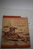 Hereford Brand Saddles, The Greatest Name In Saddles, Catalogue #40, Texas Tanning & Mfg. Co.