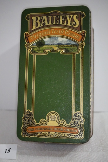 Baileys Original Irish Cream Tin, Made In England, 10" x 5 1/4" x 4 1/2"