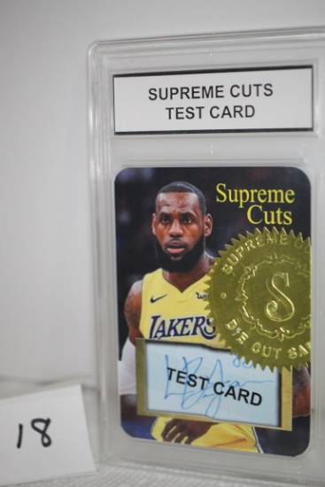 Lebron James, Supreme Cuts Test Card, Facsimile Autograph Limited Edition Card, #34775