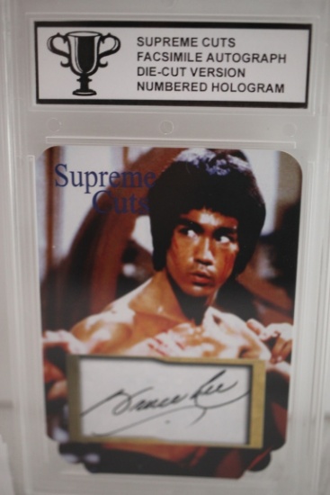 Bruce Lee, Supreme Cuts, Facsimile Autograph Limited Edition Card, 05/10