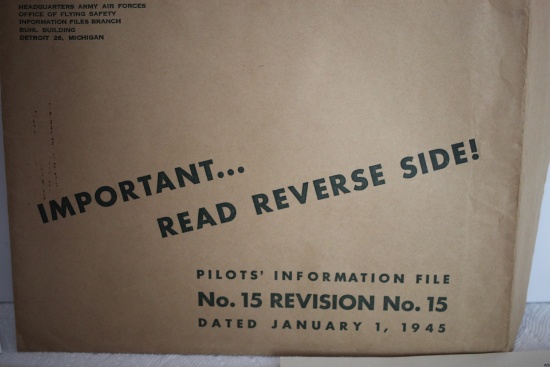 Pilots' Information File, No. 15 Revision No. 15, Dated January 1, 1945