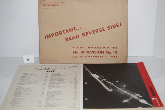 Pilots' Information File, No. 14 Revision No. 14, Dated November 1, 1944