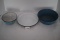 Enamel Ware Bowls & Plate, Bowls-2 1/2