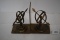 Pair Of Brass Book Ends, 6 1/2