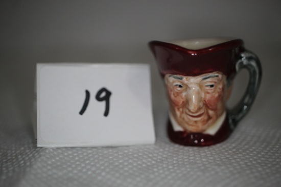 Royal Doulton Miniature Toby Cup/Mug, Made In England,  1 1/4"