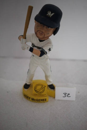 Casey McGehee Bobblehead, Milwaukee Brewers, 2011 Collectors Edition, Wisconsin Cheese