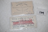 Annual Railroad Ball Tickets, 10th Annual Pine City Lodge #81, 2nd Annual Bethesda Lodge #382