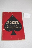 Poker Book, The Nation's Most Facinating Card Game, 1941, Whitman Publishing, Soft Cover