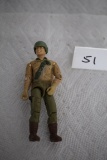 GI Joe Duke Action Figure & Back Pack, 1983, 3 3/4