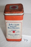 Johnson's Antiseptic Baby Powder 100th Anniversary Tin, 19th Century Replica, 5 1/4