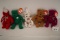 5 Ty Teenie Beanie Babies, Glory-1993, Erin-1993, Germania-1999, Osito-1999, Millenium-1999