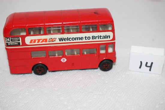 BTA Welcome To Great Britain Double Decker Bus, Corgi, Diecast & Plastic, Made In Great Britain