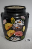 Ransburg Pottery Container, Hand Painted, Indianapolis, 9