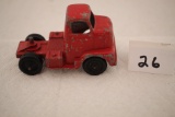 Vintage Tootsie Toy Truck Cab, Chicago #24, Metal, 3 1/2