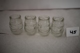 4 Jim Beam 200th Anniversary Whiskey Barrel Shot Glasses, Each 2