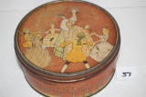 Vintage Round NBC Uneeda Tin, 7 1/2