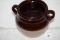 Monmouth Bean Pot, Maple Leaf Mark On Bottom, 5 1/2