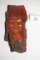 Wood Face Carving, Jan Szostak Stamped On Back, 6