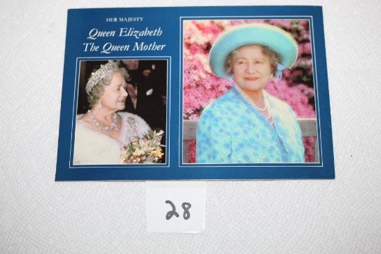 Her Majesty Queen Elizabeth The Queen Mother Post Card, Pitkin Colourmaster, Heritage Series