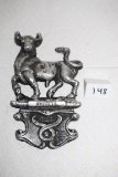 Taurus The Bull Cast Aluminum Wall Hanging, 7 1/2