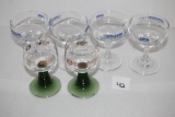 Stem Ware Glasses, 2-Schmitt Sohne-Made In W. Germany-4 1/4