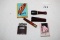 Ronson Lighter, Pipe Stems, Club Marilyn Match Box With Matches, Manola Elegante Match Box