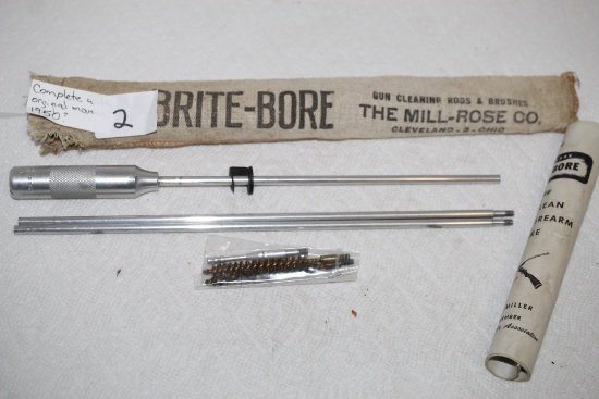 Brite-Bore, The Mill Rose Co., Gun Cleaning Rods & Brushes, Includes Original Manual