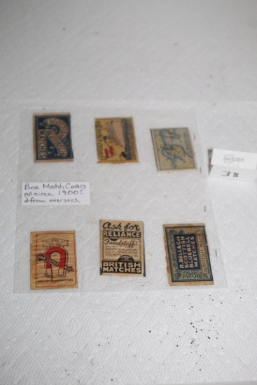 Assorted Match Box Covers, British, Scottish, Swedish, Brazil/Riverplate