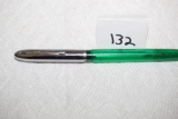 Sheaffer #304 Green Transluscent Fountain Pen With Chrome Cap, circa 1950, No Ink Cartridge