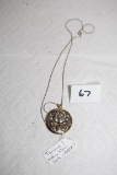Torino Pendant Necklace, circa 1950, 1 1/2