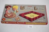 Weaving Loom With Bright Colored Jersey Loops, 1954, Transogram Toys & Games
