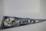 Indianapolis Colts Pennant, NFL Licensed, WinCraft Sports, Made In USA, 12